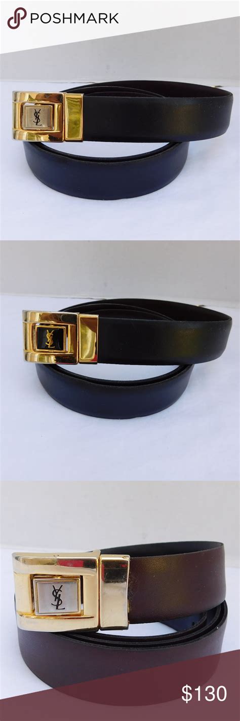 ysl belt reversible|ysl buckle belt.